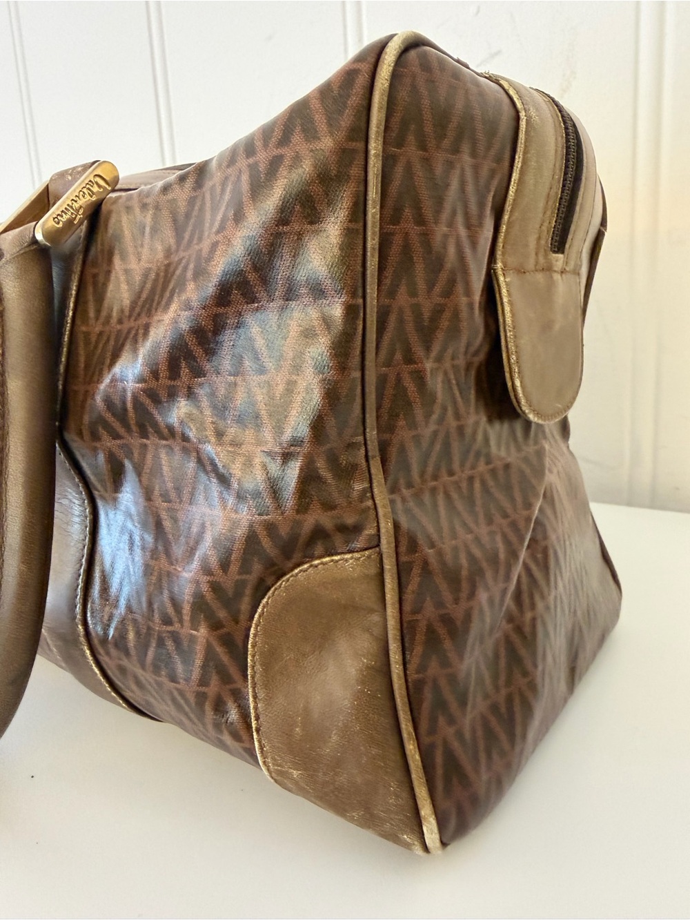✨ Vintage Mario Valentino Made in Italy Boston Bag - Picture 4 of 15